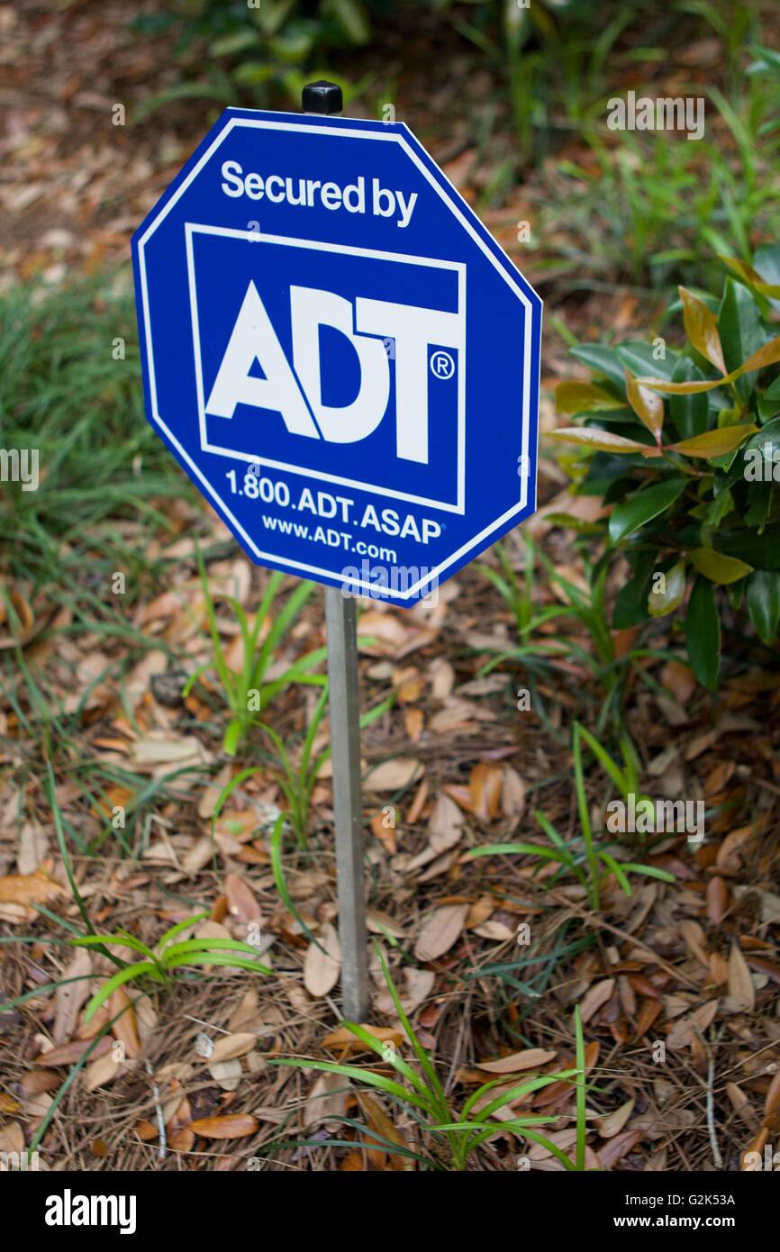 ADT Security sign Stock Photo