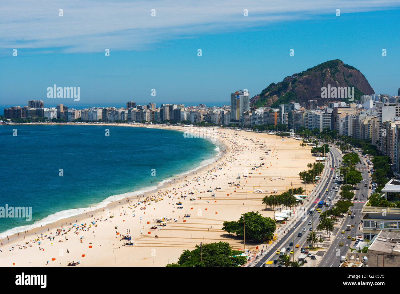 Copacabana beach Rio de Janeiro, Brazil Stock Photo