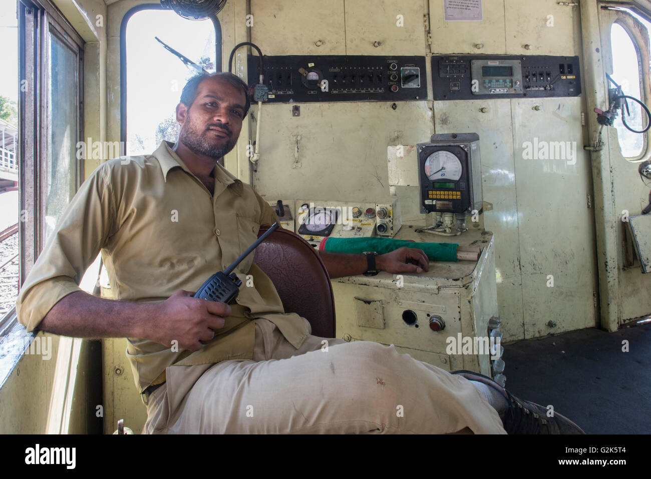 Indian train driver hires stock photography and images Alamy
