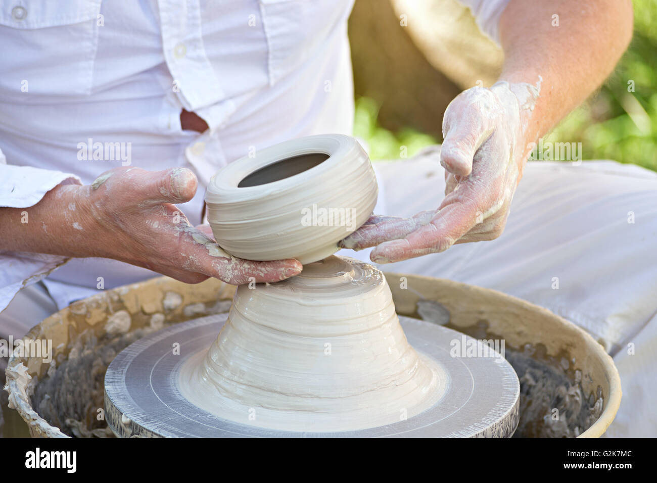 potter at work Stock Photo Alamy