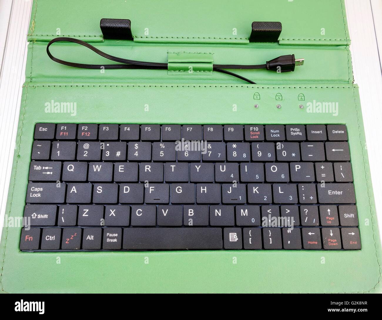 Portable Mini USB Keyboard for a Tablet Stock Photo - Alamy