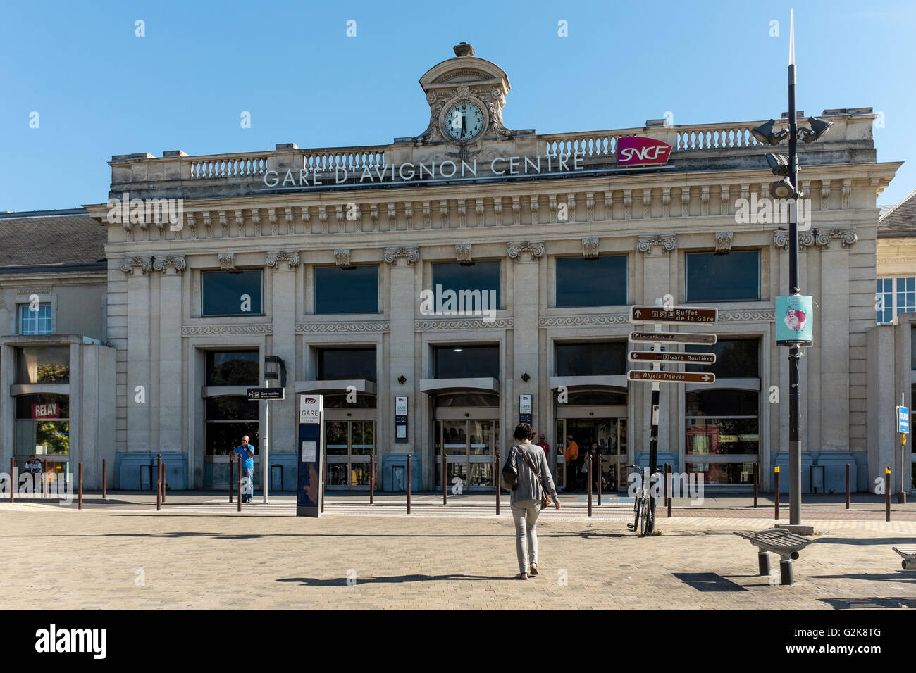 Gare d'Avignon Centre (Avignon SNCF Railway Station), Vaucluse Stock