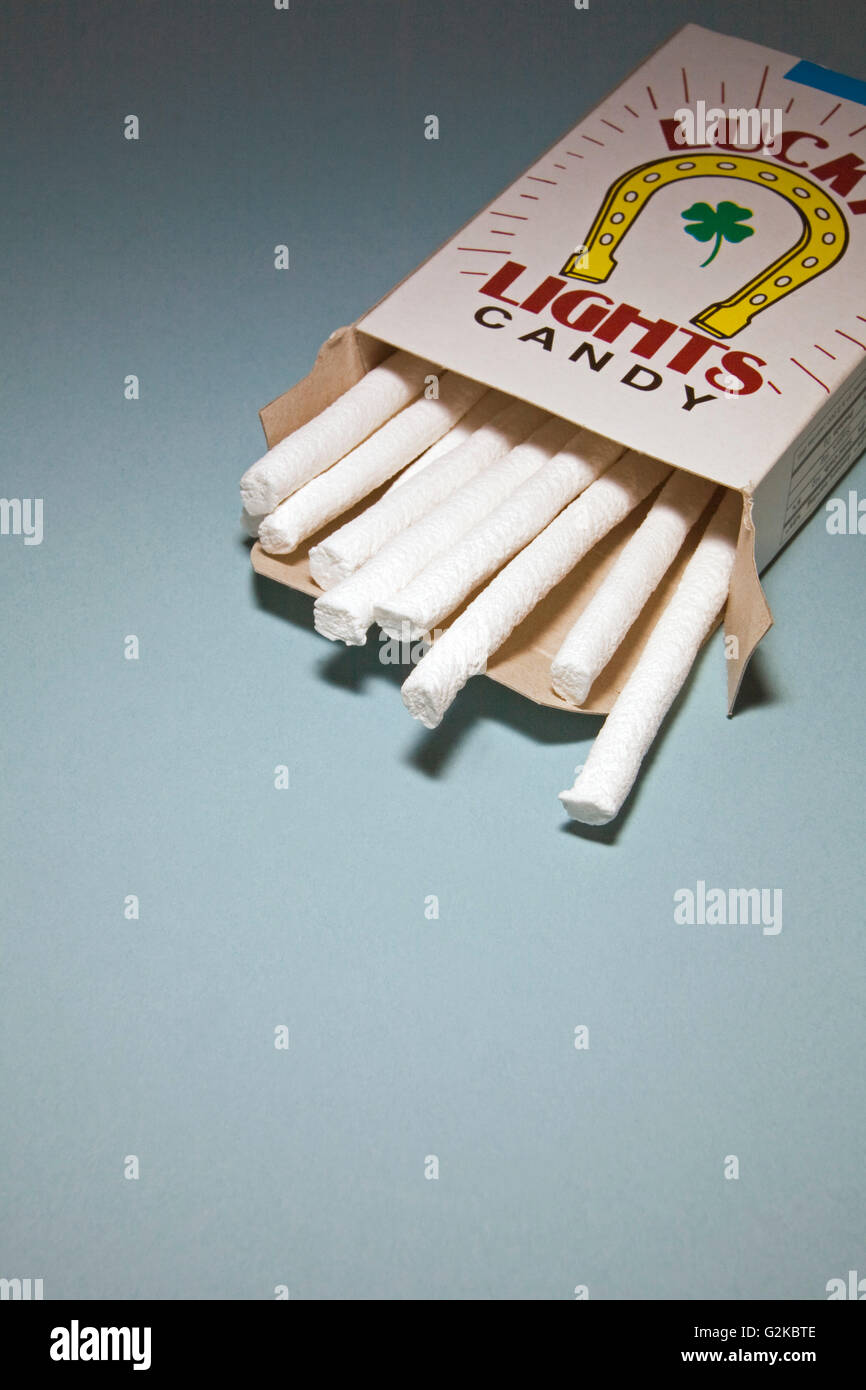 Candy Cigarettes Stock Photo Alamy