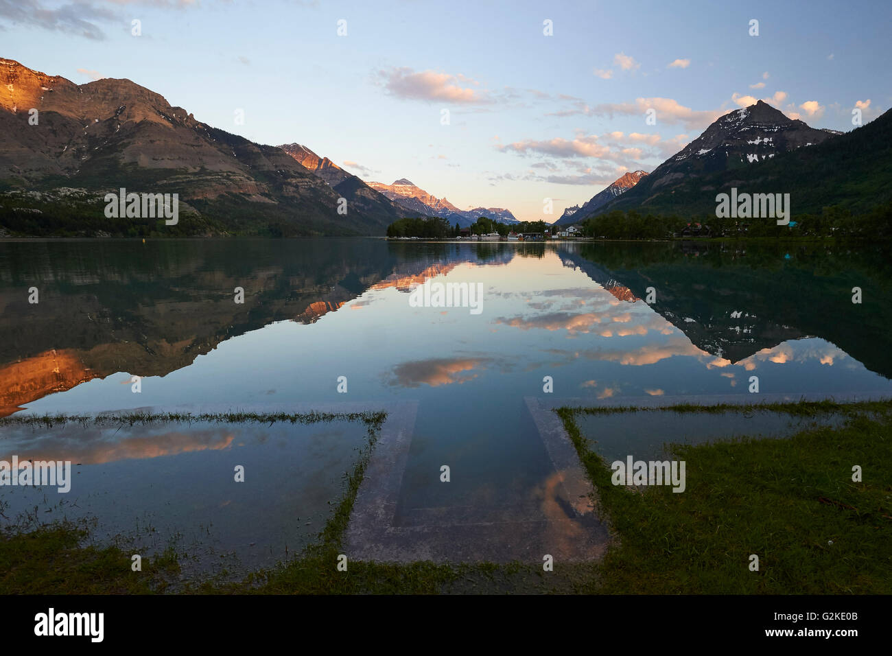 Waterton Rocks Waterton Lakes, Reflection, Colourful Rocks, Waterton Lakes National ...