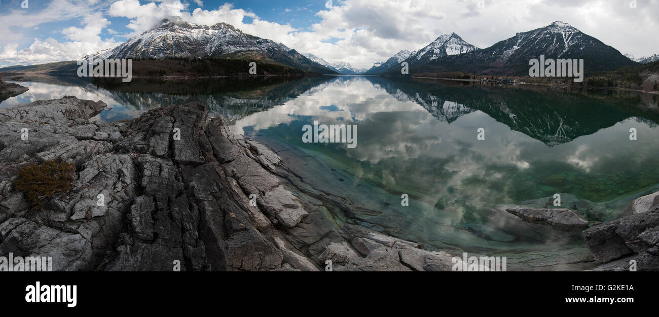 Waterton Rocks Waterton Lakes, Reflection, Colourful Rocks, Waterton Lakes National ...