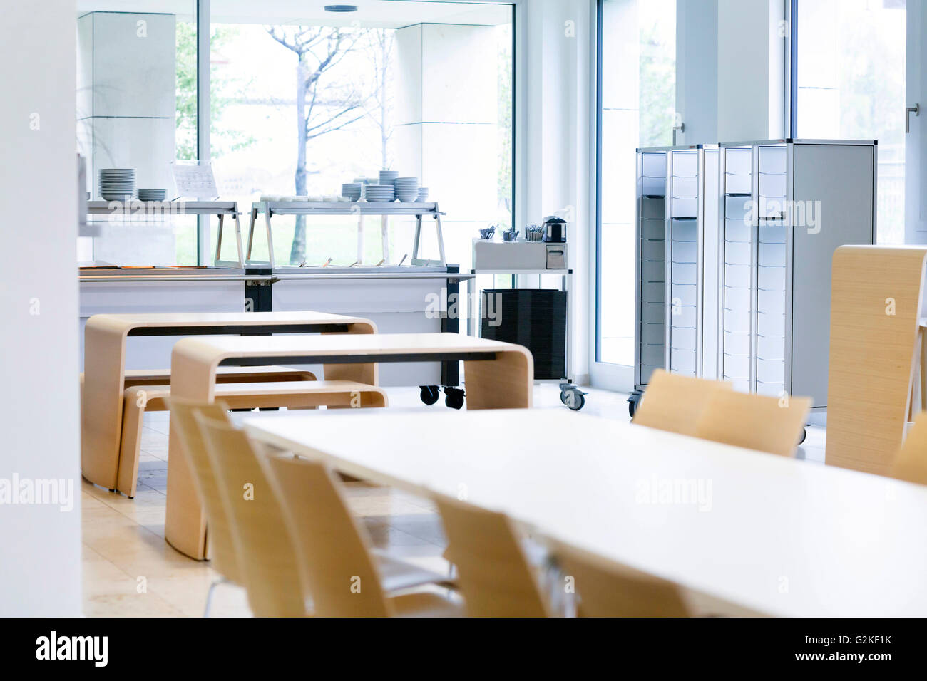 Modern canteen Stock Photo Alamy