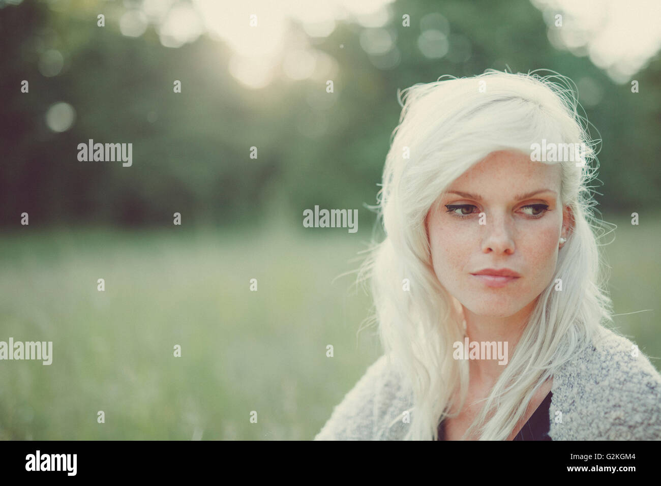 Portrait blonde girl on hi-res stock photography and images - Alamy