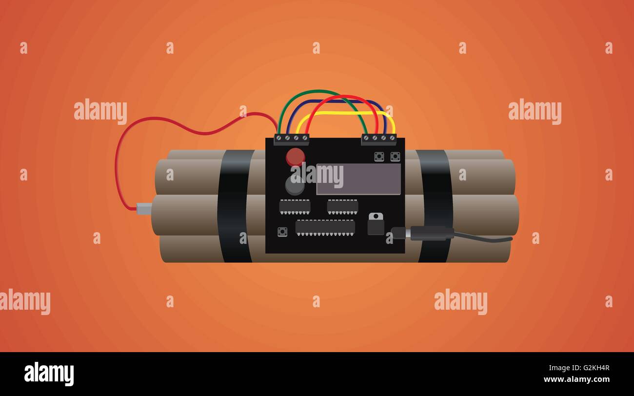 Tnt Dynamite Red Bomb Timer Stock Photos & Tnt Dynamite Red Bomb Timer