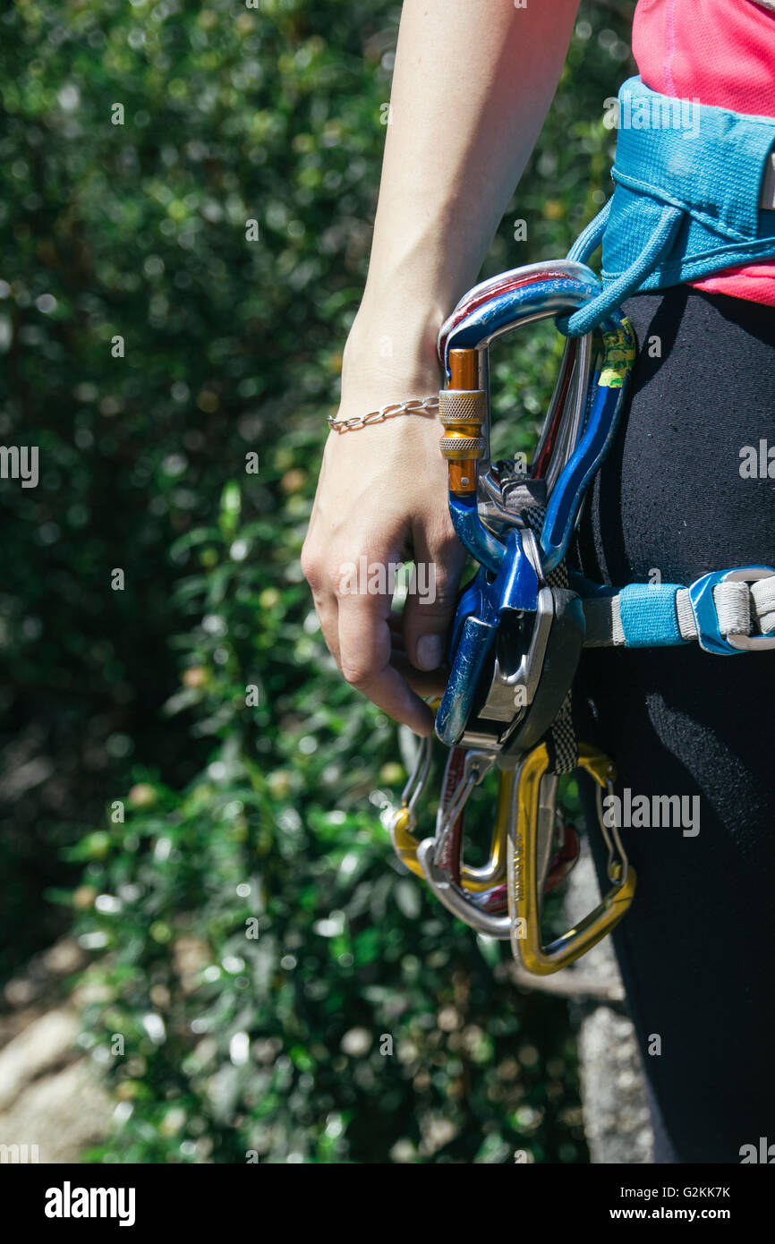 Woman in harness hi-res stock photography and images - Alamy