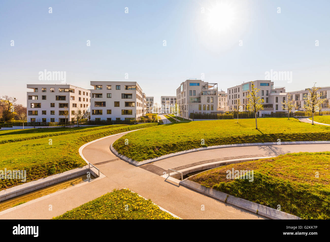 Germany, Baden-Wuerttemberg, Stuttgart, Killesberg, Premium freehold flats Stock Photo