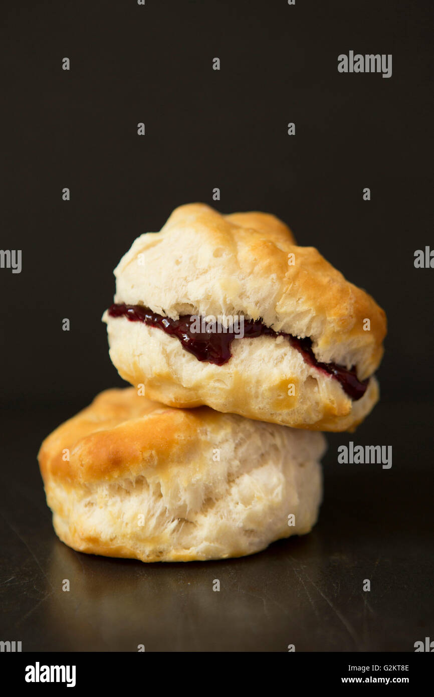 Biscuits with Jelly Stock Photo Alamy