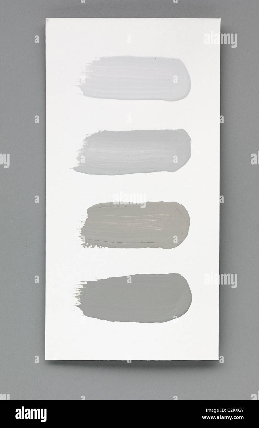 Paint sweeps on paper Stock Photo