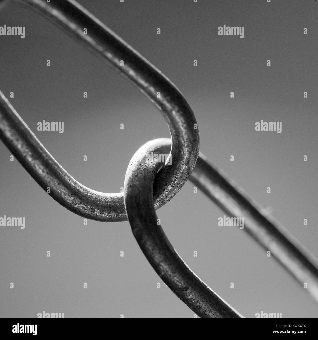 Chain Link, CloseUp Stock Photo Alamy