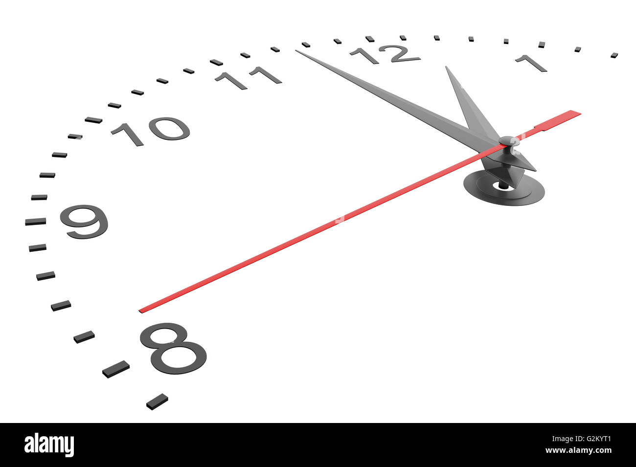 Closeup of hands on clock face Stock Photo Alamy