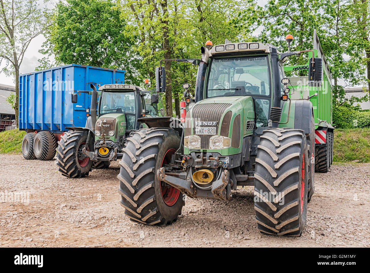 Tractor FENDT  Vario. Fendt is a German manufacturer of agricultural tractors machines, manufact Stock Photo