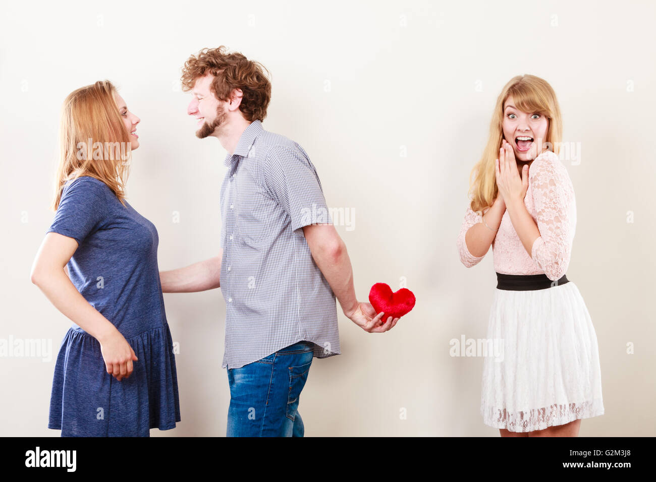 Betrayal infidelity concept handsome boy hires stock photography and images Alamy