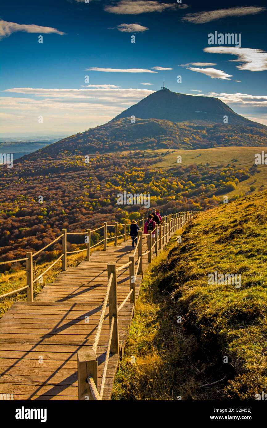Puy de Dome volcano, Park Regional of Auvergne volcanoes, Auvergne ...