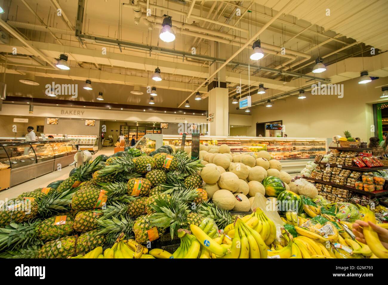 Dubai JANUARY 7, 2014 Dubai Supermarket Waitrose on January 7 in