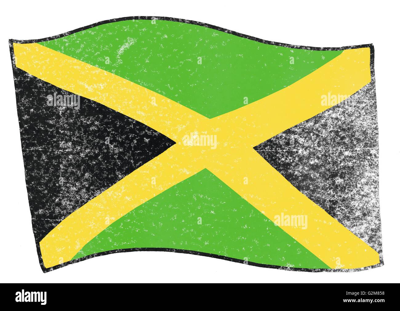 View of jamaican flag Stock Photo Alamy