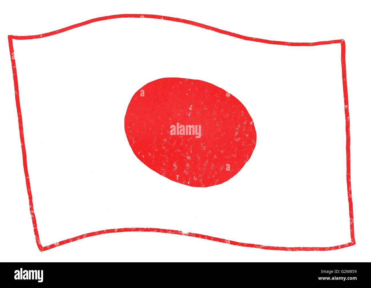 View of japanese flag Stock Photo Alamy