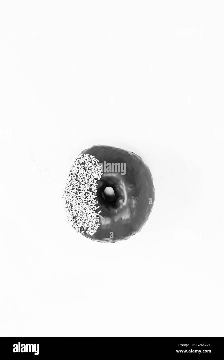 Donut with sprinkles isolated on white background Stock Photo - Alamy