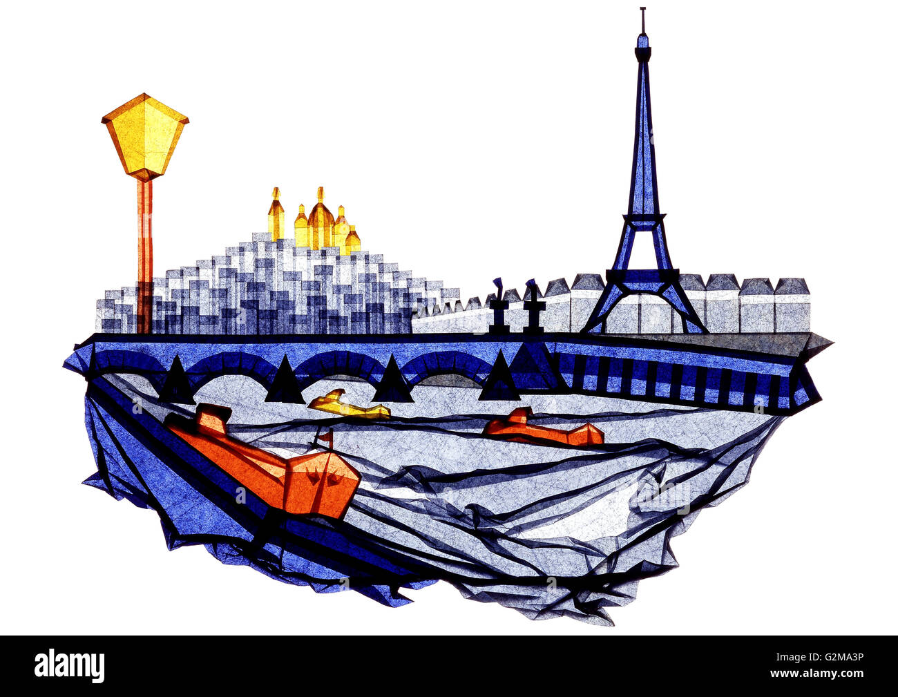 Bridge to life illustration Cut Out Stock Images & Pictures Alamy