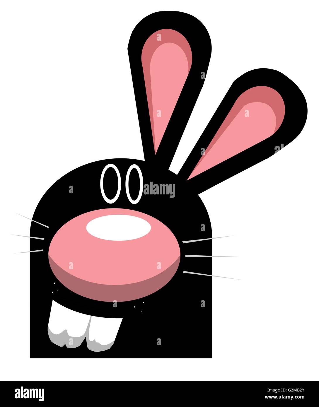 Black rabbit with eyes closed Stock Photo Alamy