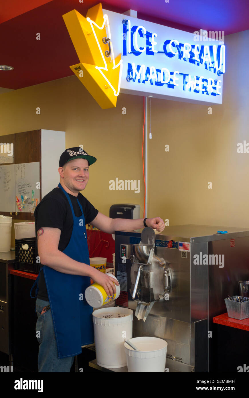 Charmery ice cream shop in Baltimore Maryland Stock Photo Alamy