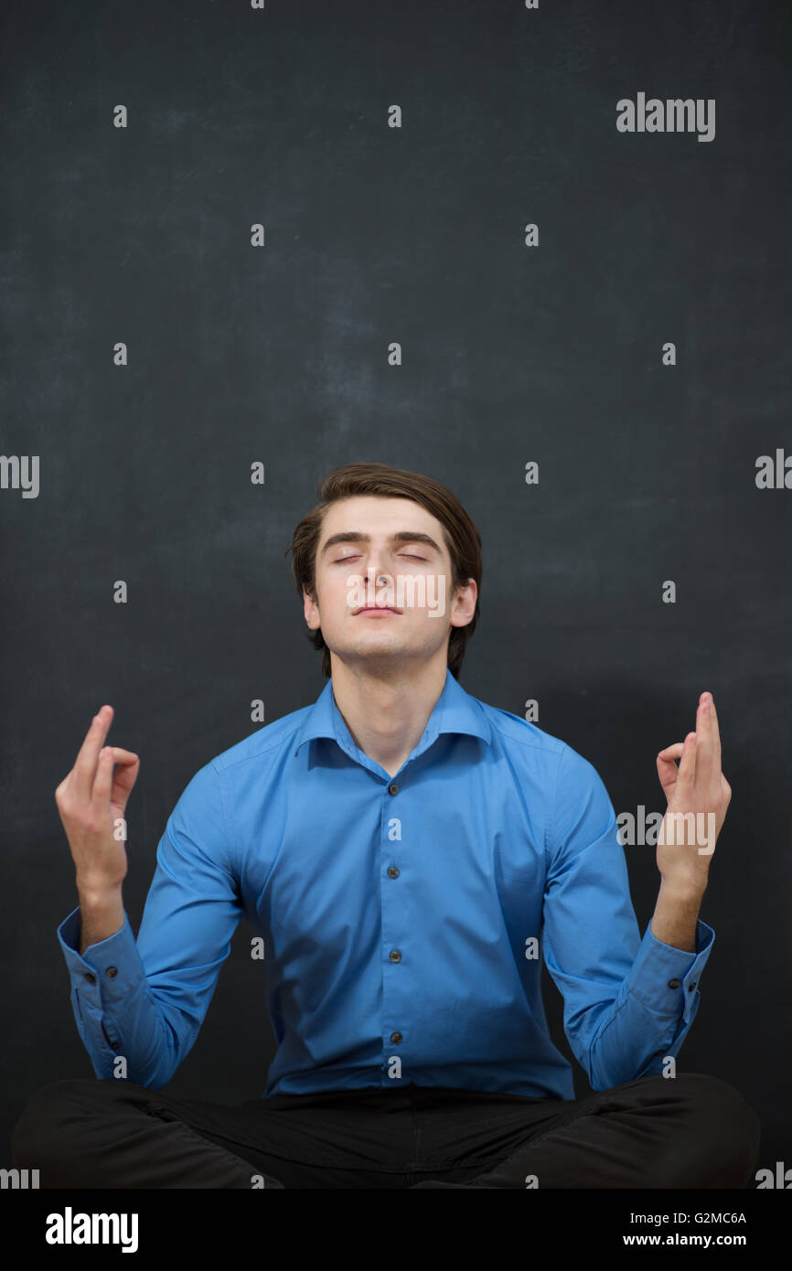 Satisfied with work done Stock Photo