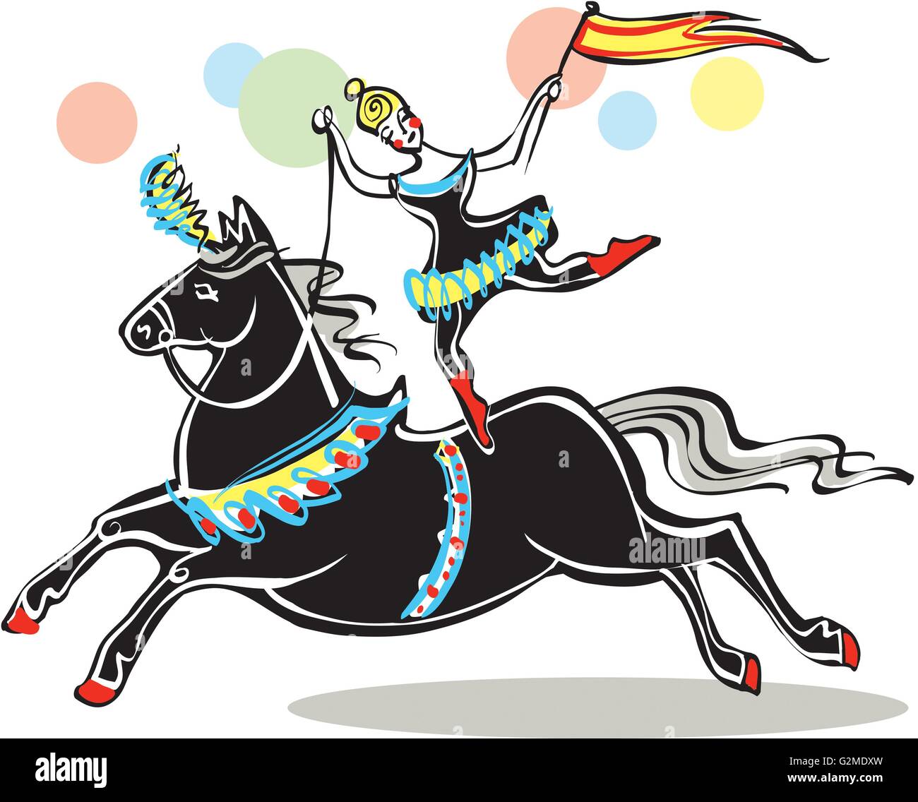 Acrobat on horseback hires stock photography and images Alamy