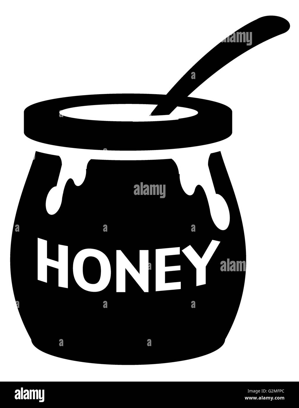 Pot of honey Stock Photo Alamy