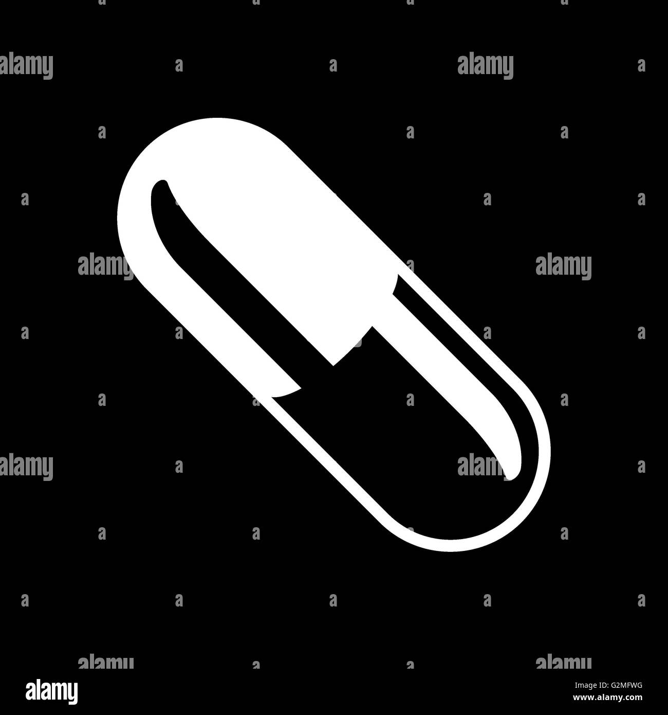 Black and white capsule Stock Photo - Alamy