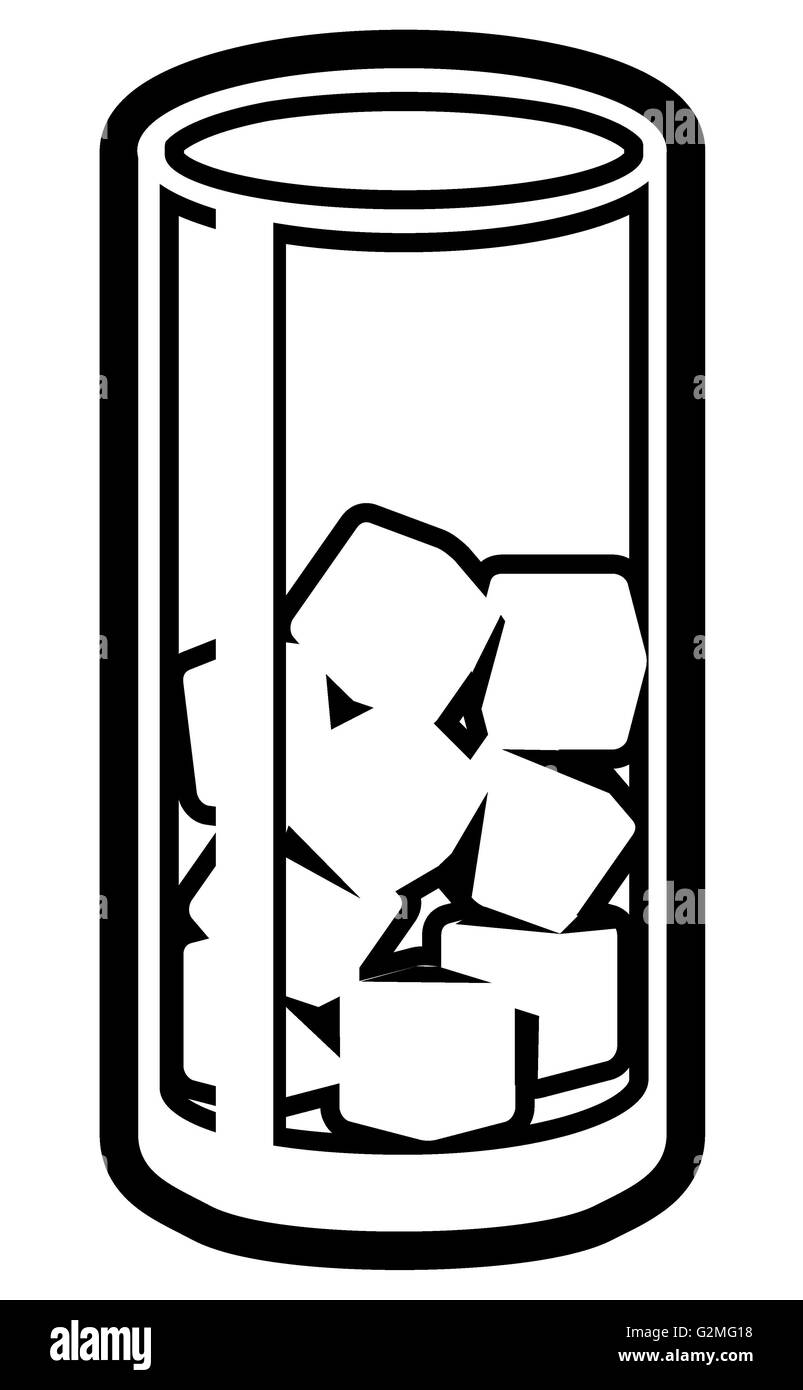 Drinking glass with ice cubes Stock Photo Alamy