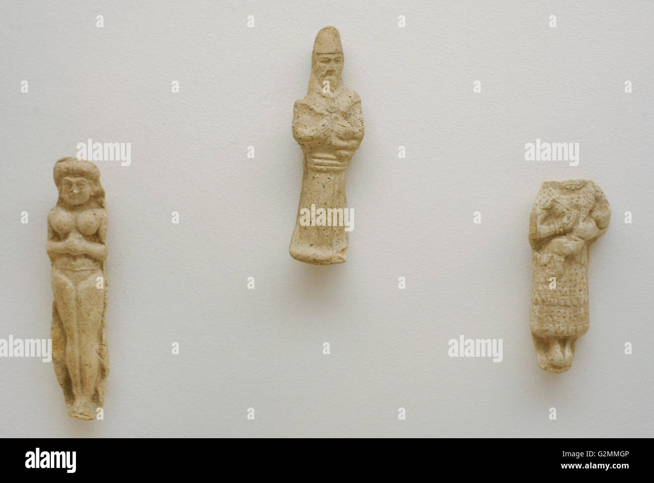 Near East. Terracota figurines. From Mesopotamia and Iran. The State Hermitage Museum. Saint Petersburg. Russia. Stock Photo