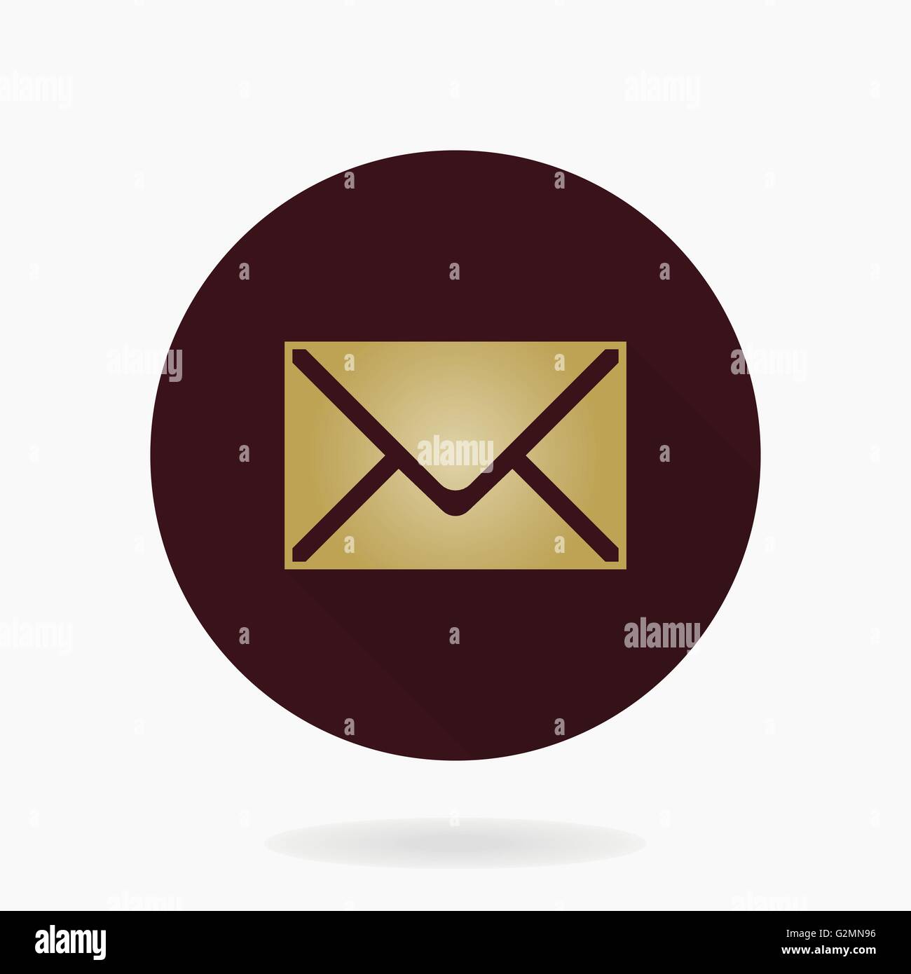 Fine Vector Mail Flat Icon Stock Vector Image & Art - Alamy