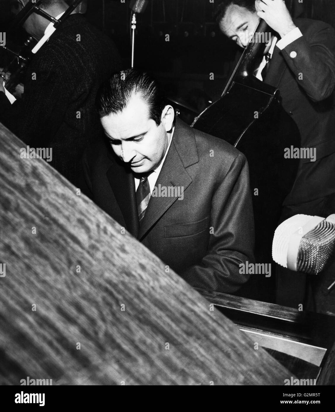 Romano Mussolini At The Piano 1960 Stock Photo Alamy
