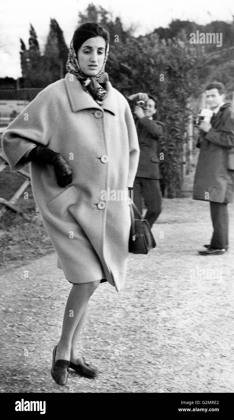 orsetta caracciolo dei principi di castegneto,rome 1962 Stock Photo