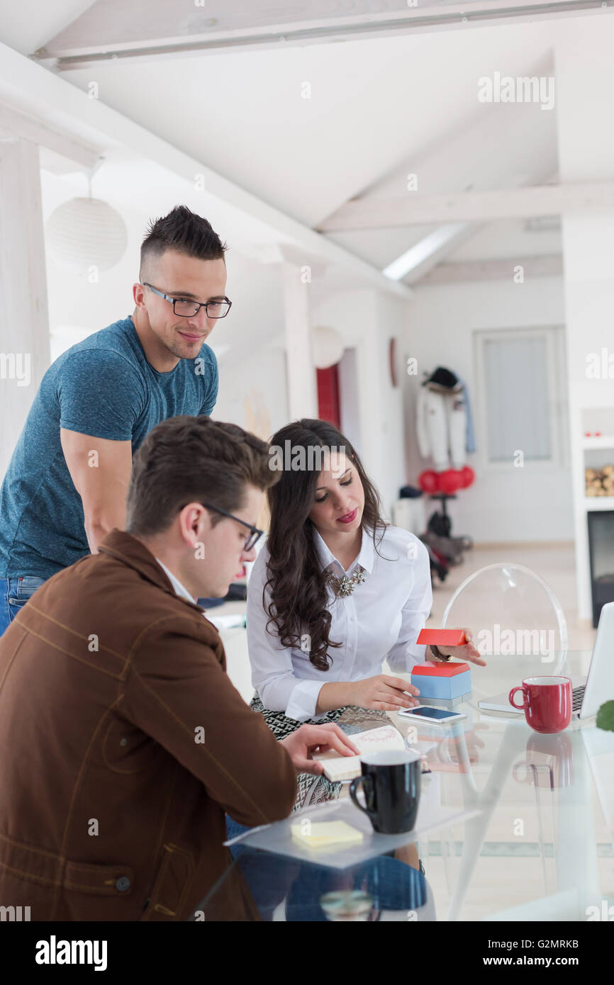 Business team work process modern office.Photo professional crew ...