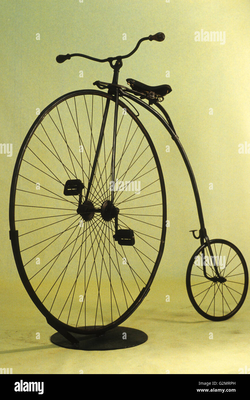 history of the bicycle,biciclo,end '800 Stock Photo