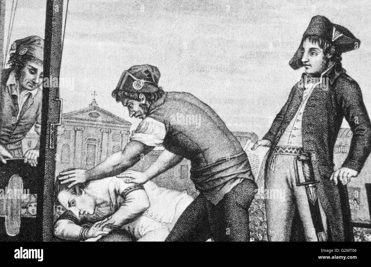 the execution of robespierre,French Revolution Stock Photo