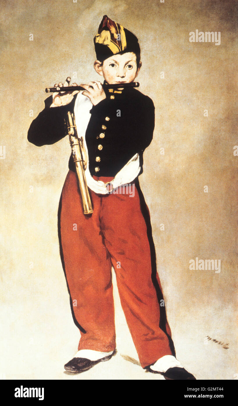 le fifre,edouard manet,1866 Stock Photo - Alamy, image size:818x1390
