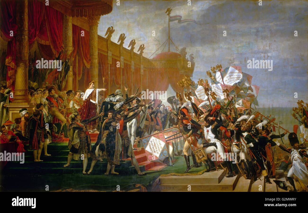The Distribution of the Eagle Standards 1810. By JacquesLouis David