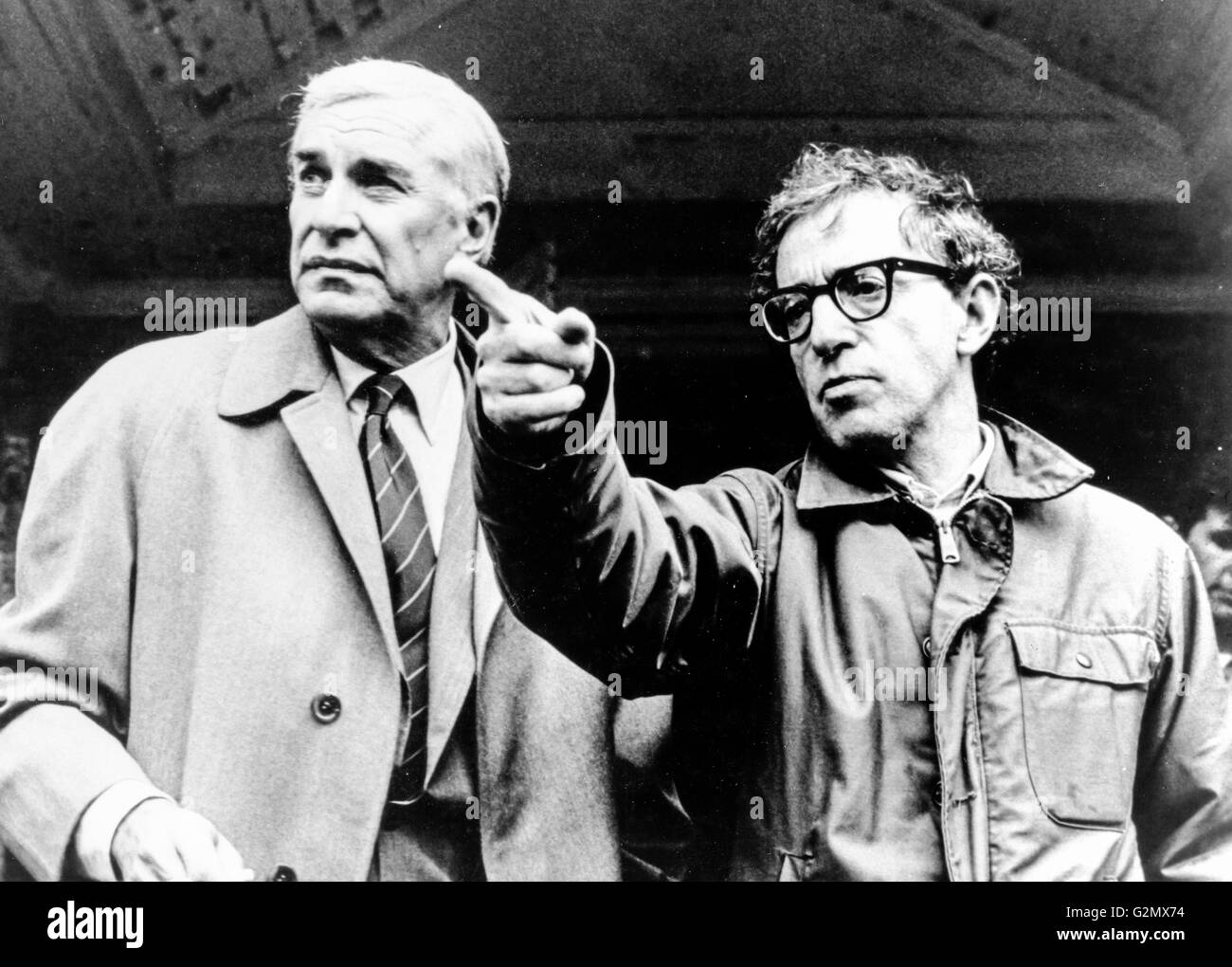 Woody Allen,Martin Landau,Crimes and Misdemeanors,1989 Stock Photo
