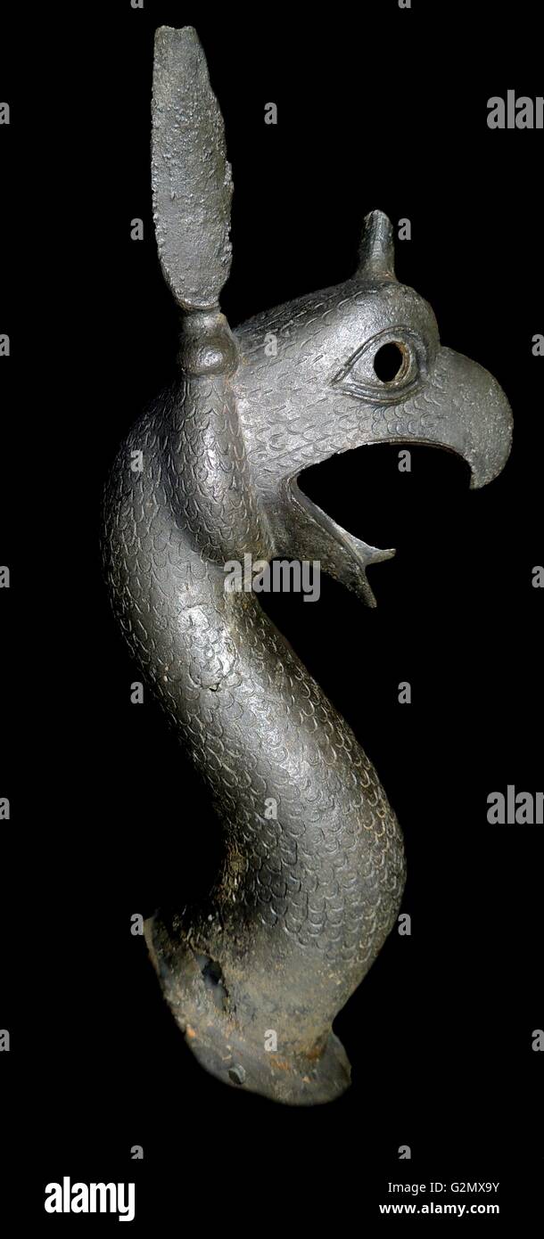 Bronze snake 11th century A.D. Stock Photo