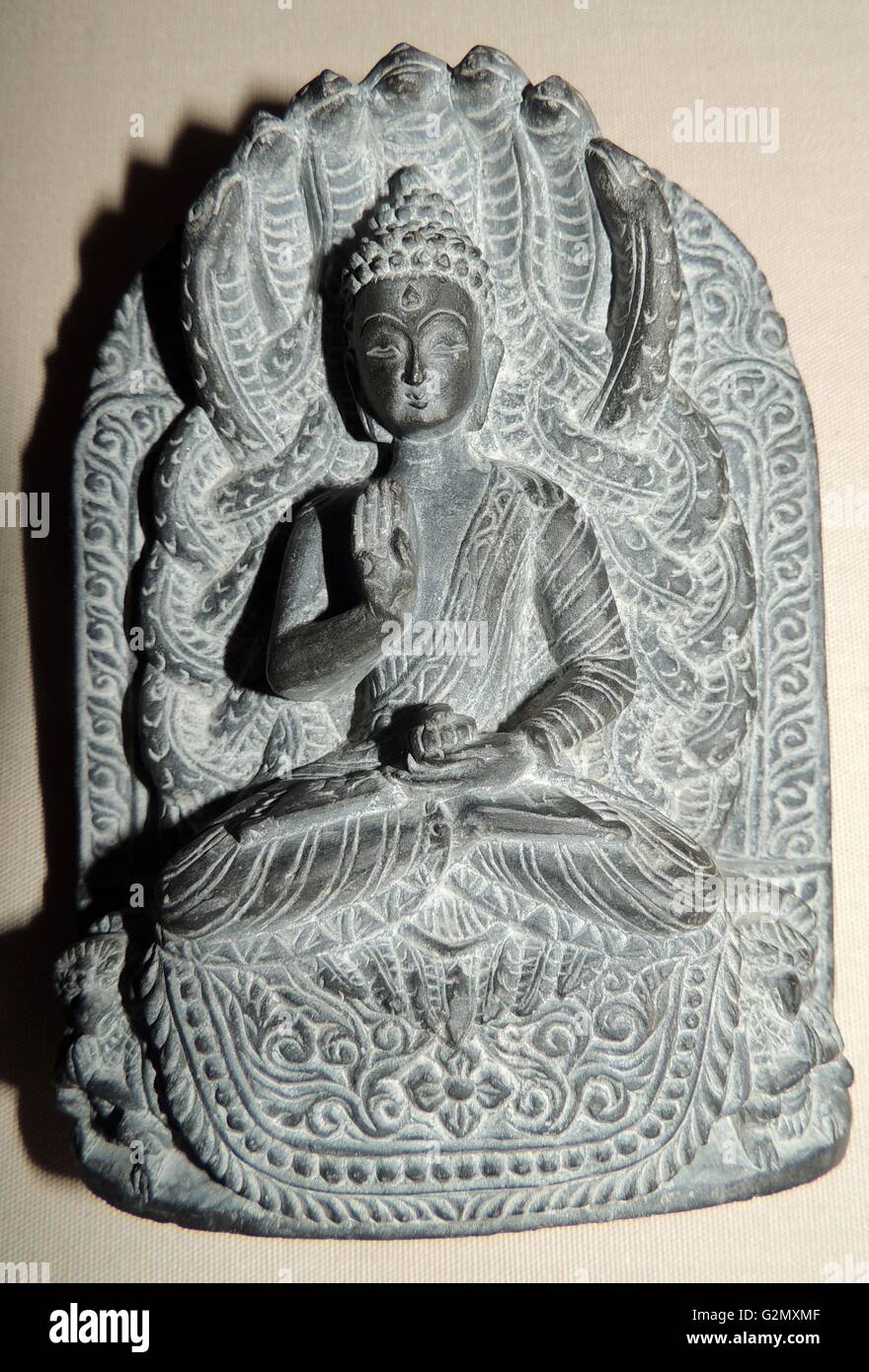 6 ft Decorative Sandstone Sitting Buddha Statue under Granite Tree - CRAFTS  ODISHA