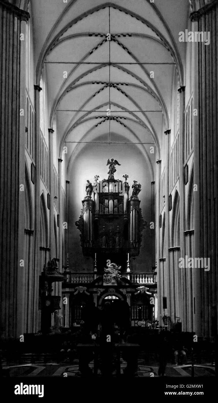 St. Salvator's Cathedral Bruges 2013. Stock Photo