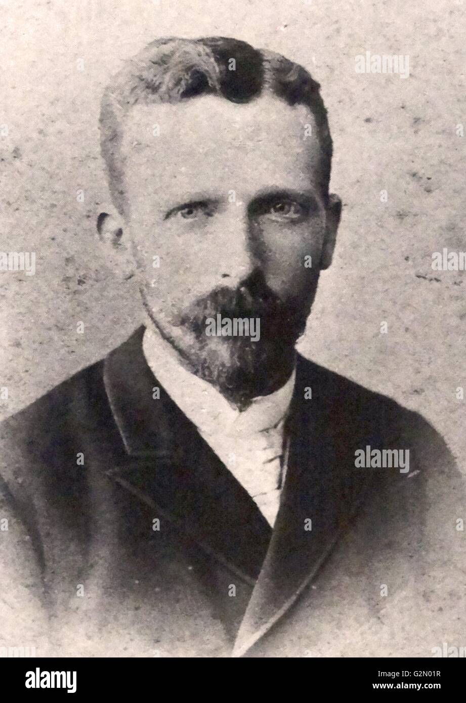 Head and shoulders portrait of Theodorus (Theo) Van Gogh (1st May 1857 -  25th January 1891), brother