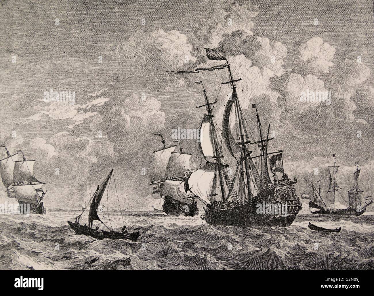 17th century ship storm hi-res stock photography and images - Alamy