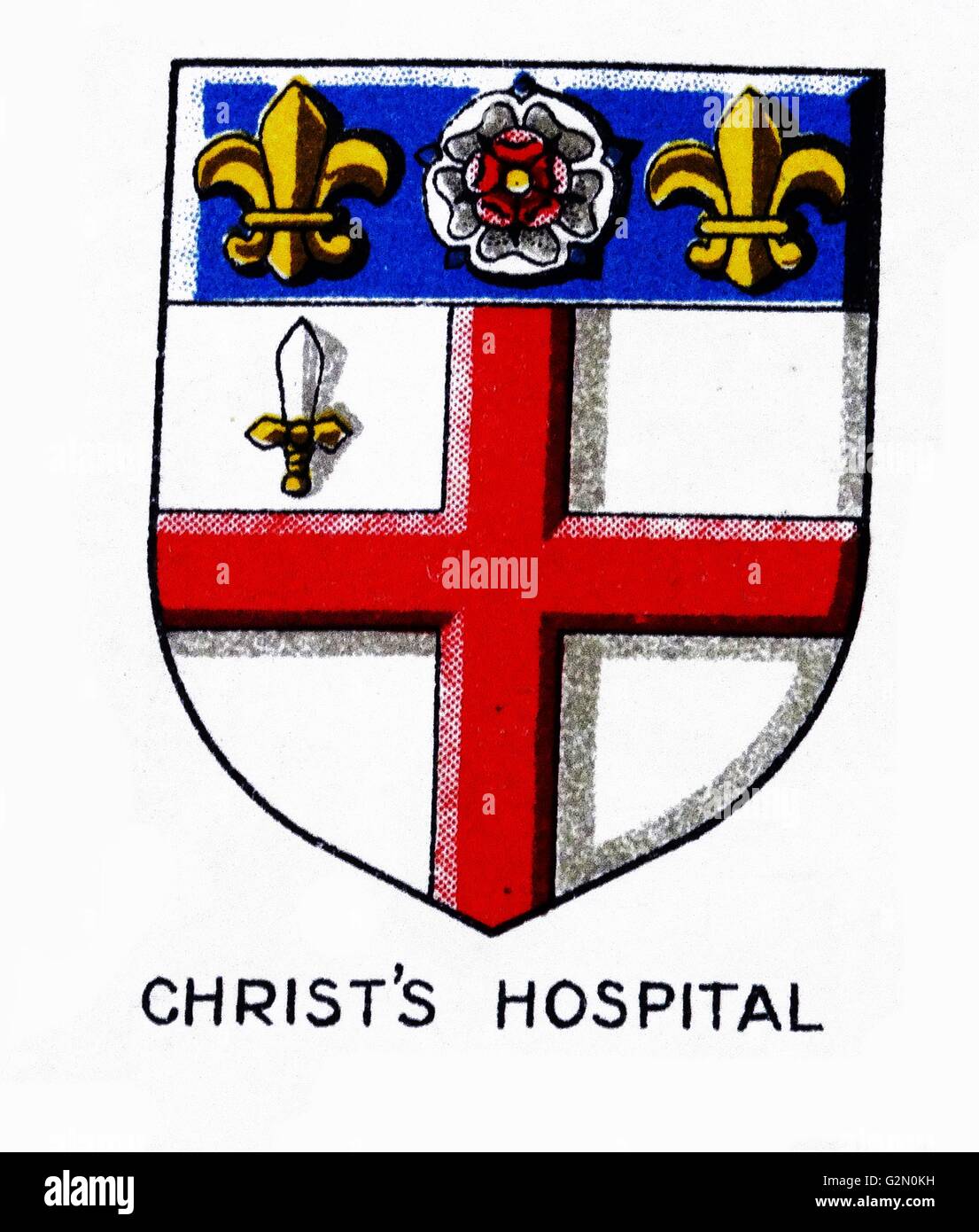 Emblem of Christ's Hospital College, Horsham, West Sussex Stock Photo