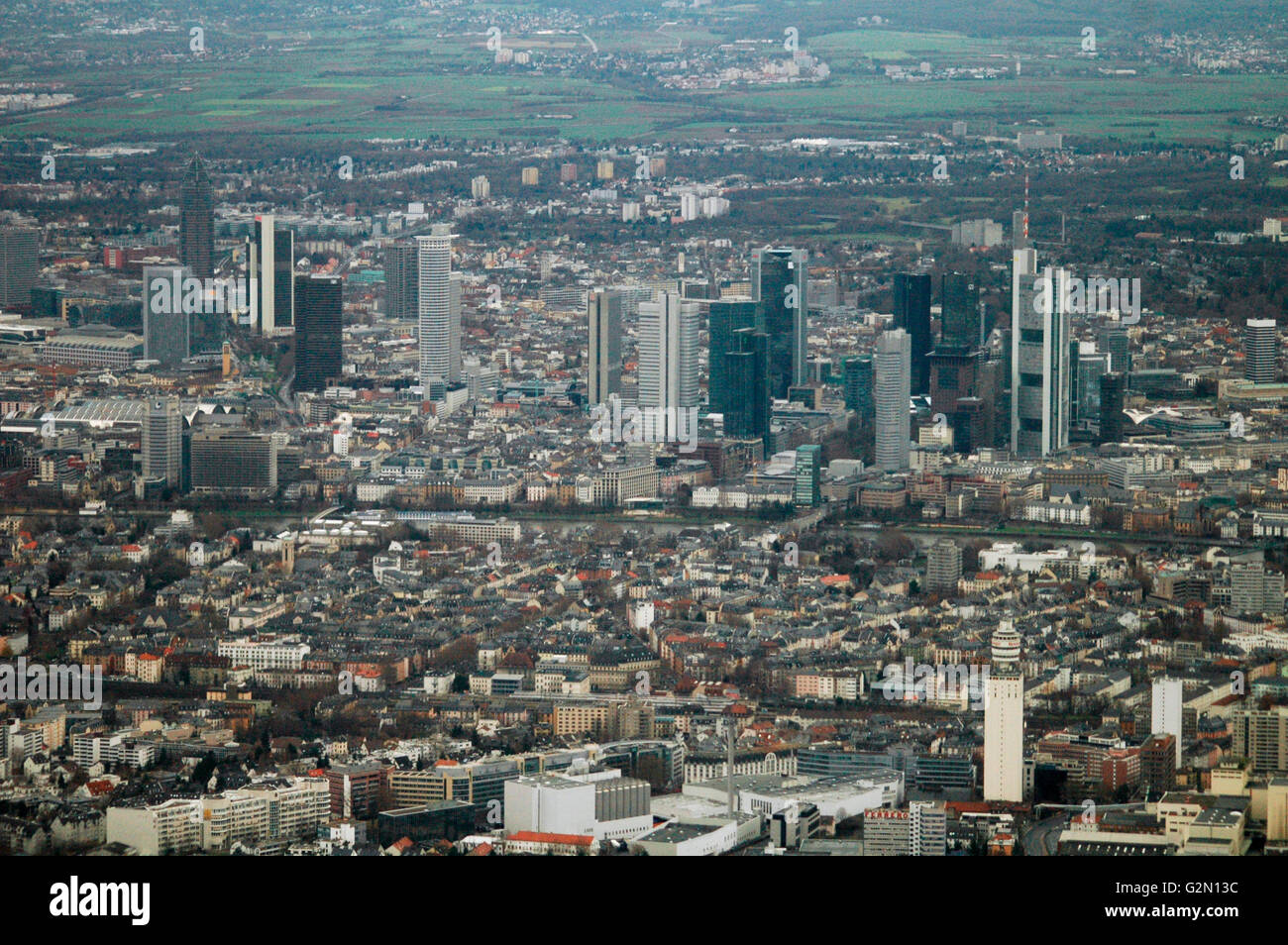 Luftbild: Frankfurt am Main Stock Photo